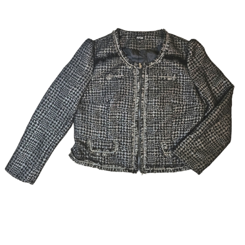 APT. 9 NWT blazer jacket. Silver, black grey. XL